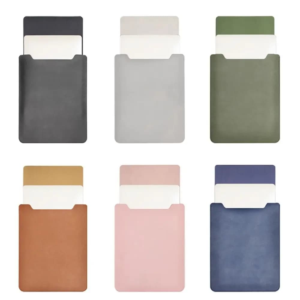 Custodia per ultrabook in pelle PU ultra sottile da 11 13 14 15 pollici Custodia per laptop Borsa per notebook antiurto per HP/Dell/Superficie