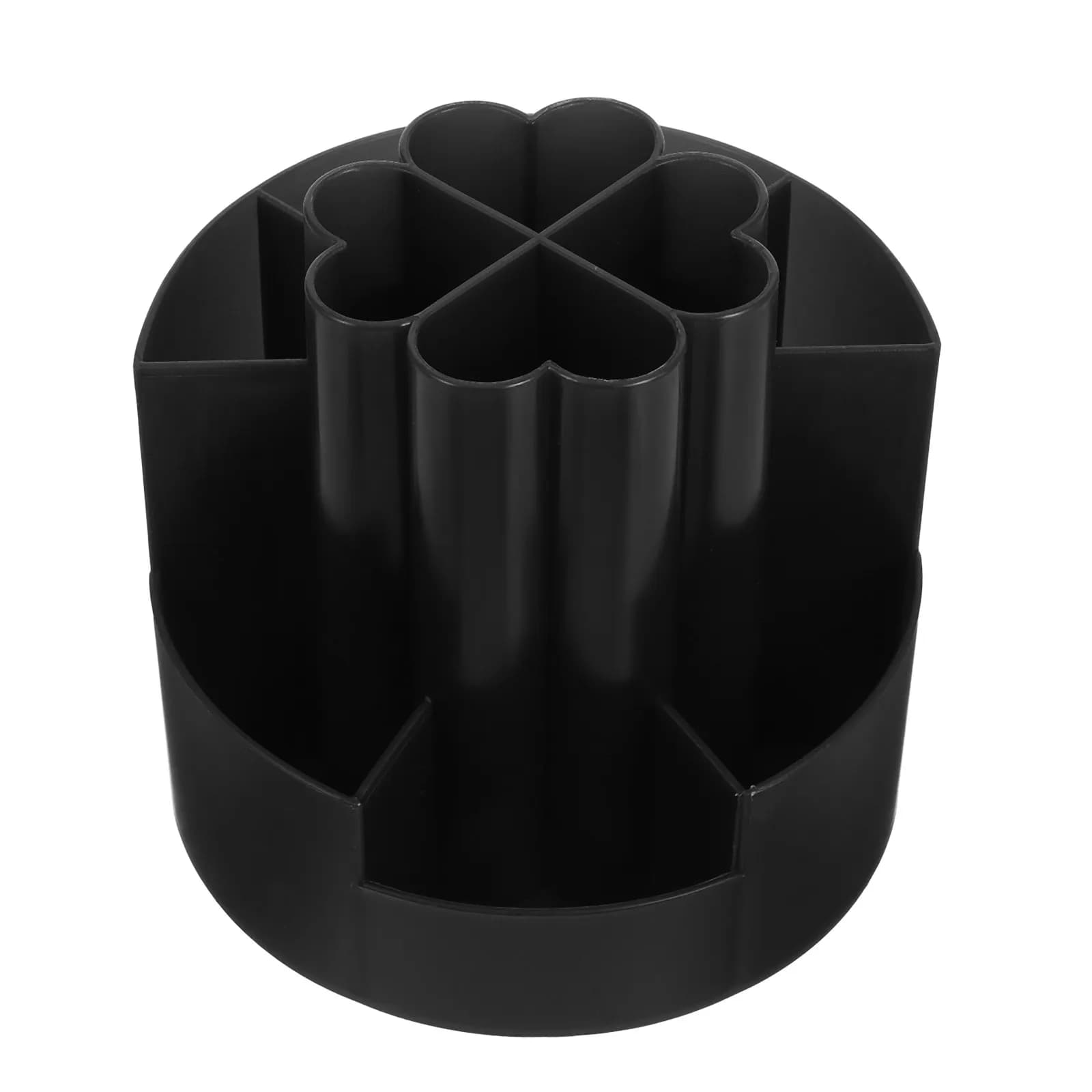 Astuccio Girevole a 360° per Scrivania, Organizzatore per Penne, Matite e Cancelleria, Design Elegante a Quattro Foglie per Ufficio