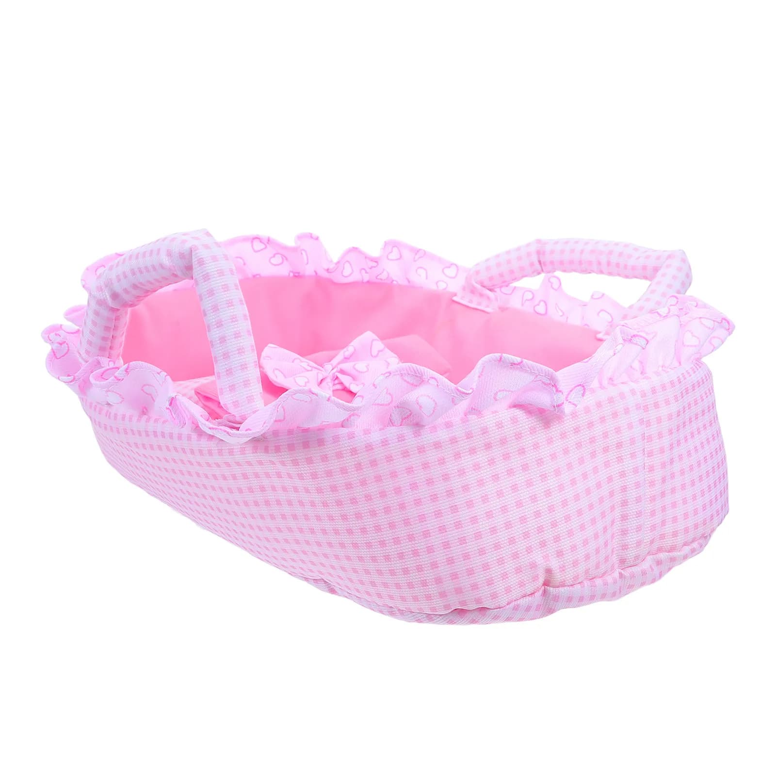 Culla per Bambole Reborn 35Cm, Lettino Portatile, Cuscino, Coperta, Accessorio per Casa delle Bambole e Giochi di Ruolo