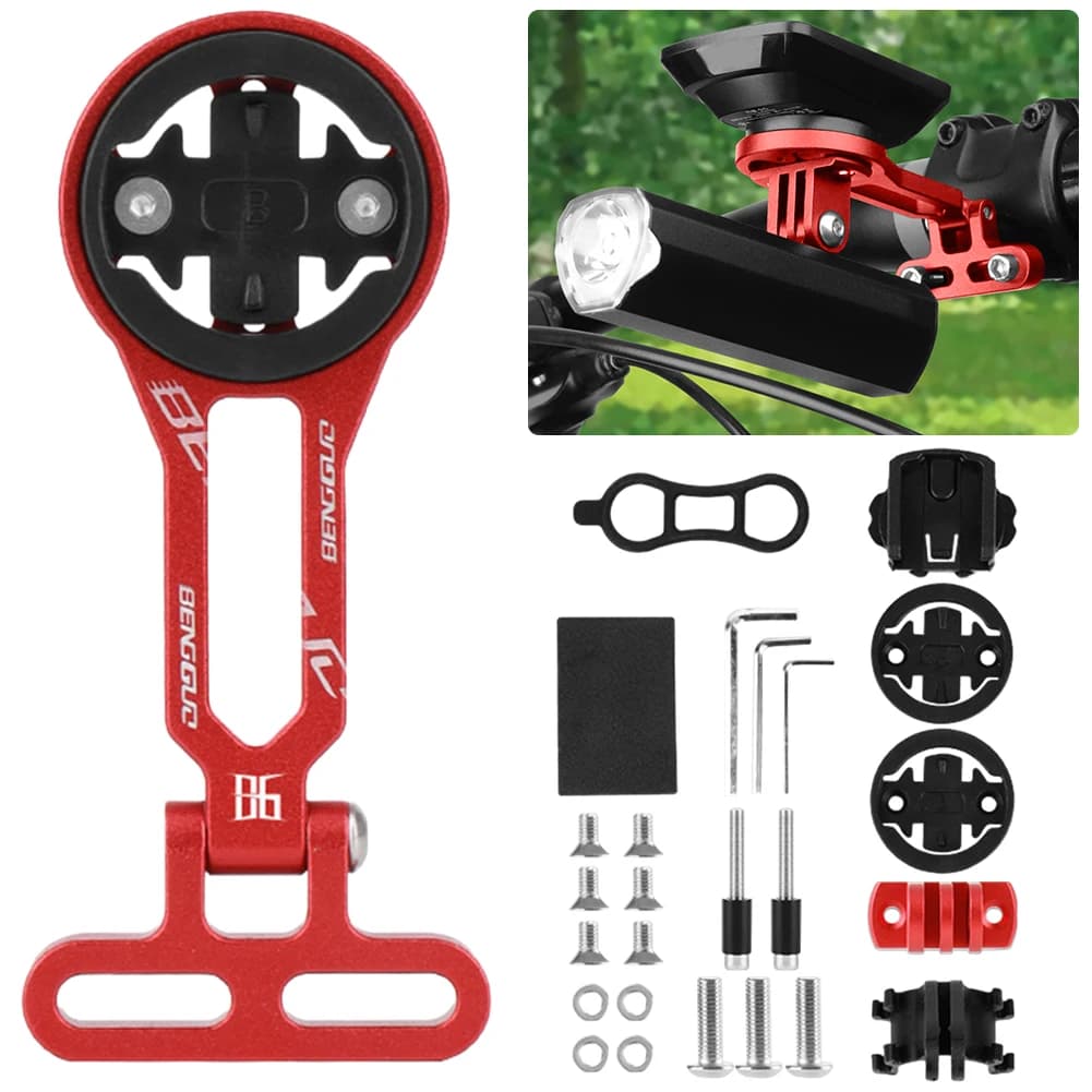 Bicycle Support Adjustable Bike Accessories Extended Bike Computer Support Extended Combined Bike Light Support Sports Action Camera