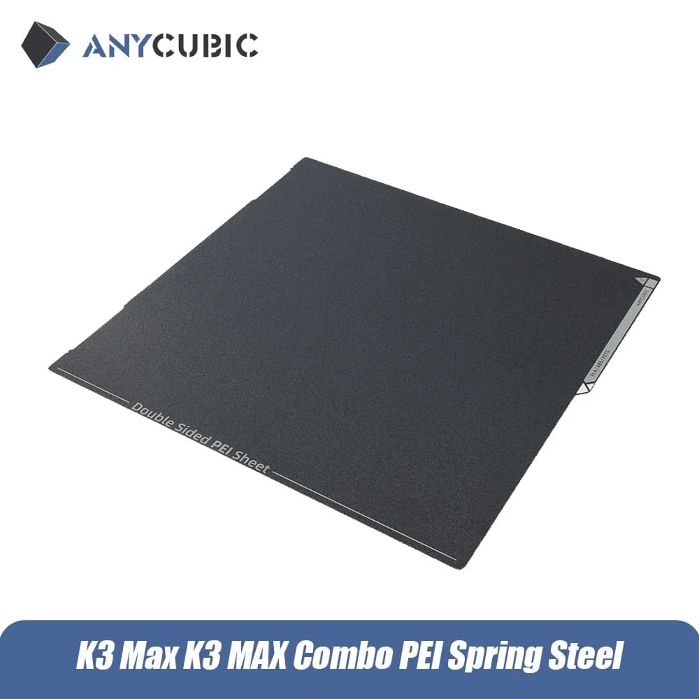 ANYCUBIC Pannello di stampa magnetico in acciaio per molle PEI originale per Kobra S1/Kobra 3 Kobra 2/Kobra 3 Max/ FDM Accessori per stampante 3D