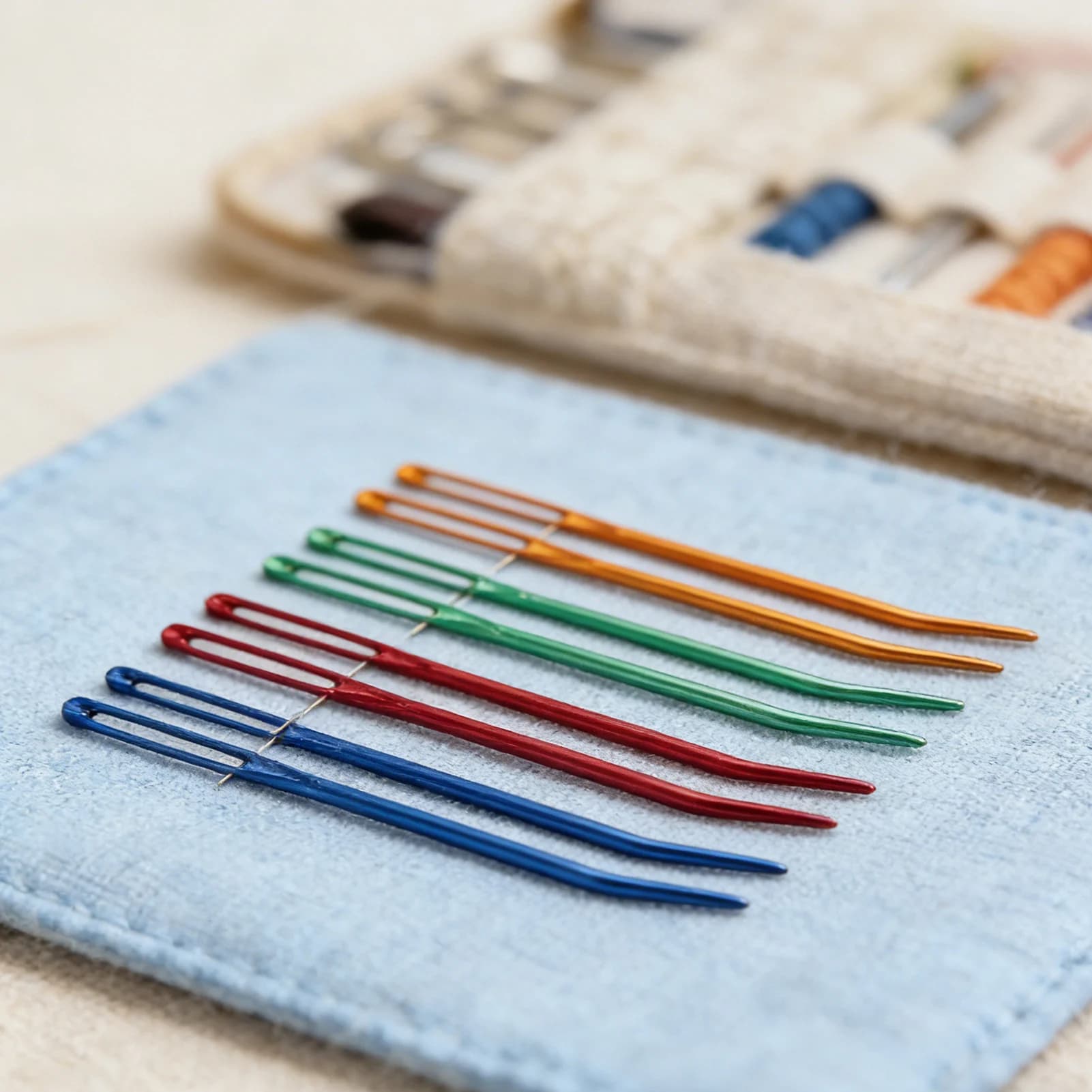 Set di 8 uncinetti in ossido di alluminio resistente, design a gancio curvo per accessori per maglieria