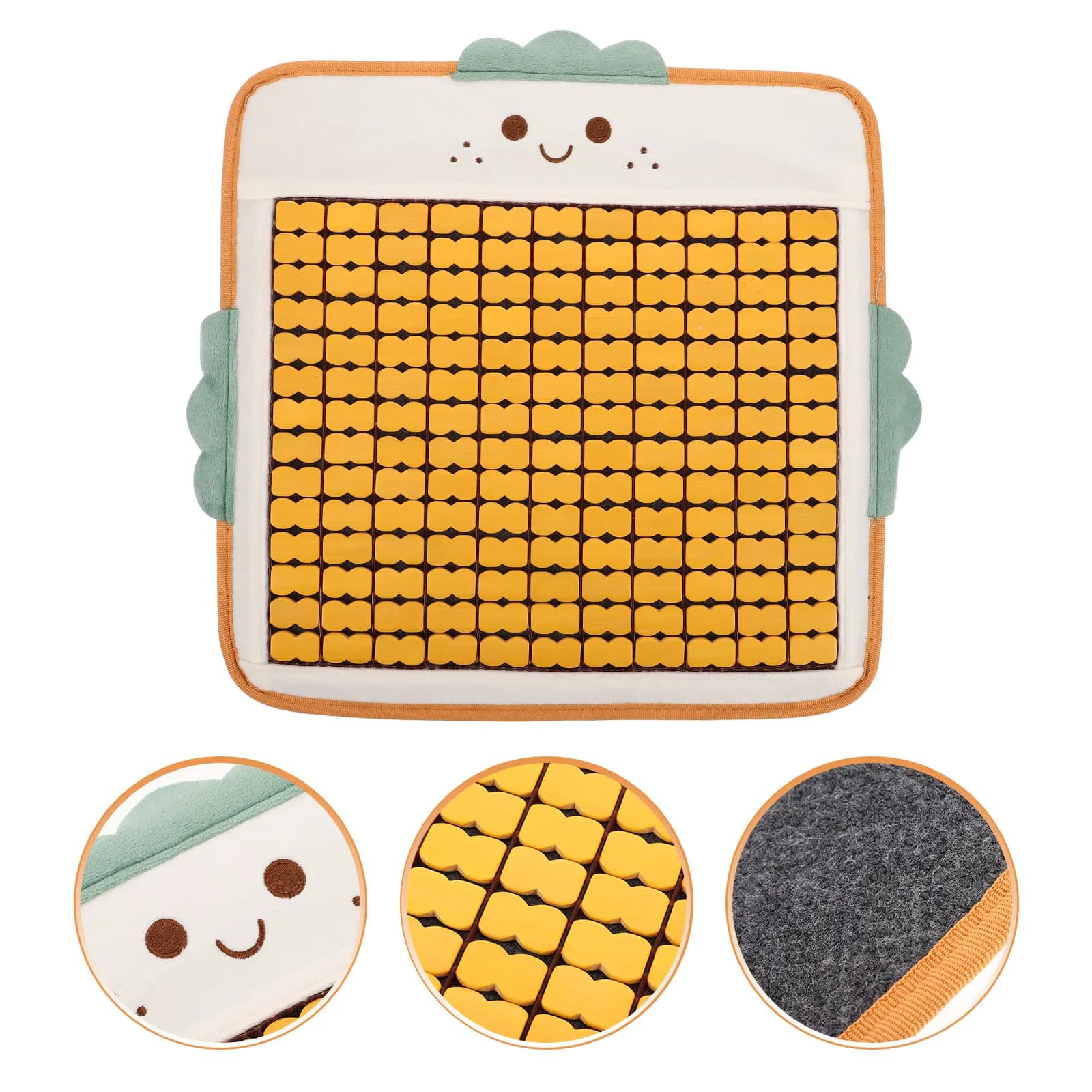 Car Seat Cushion Bamboo Breathable Summer Cooling Chair Pad Office Chair Ventilated Comfortable Mat Cover Beaded Seat Cushion