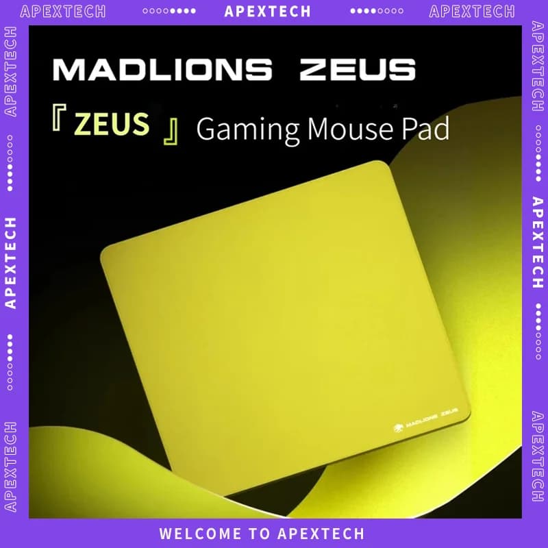 Esclusivo MADLION Zeus Xsoft FPS Gaming Mousepad 5mm Superficie ibrida Controllo di precisione Tappetino da scrivania PC Esports Accessori da gioco