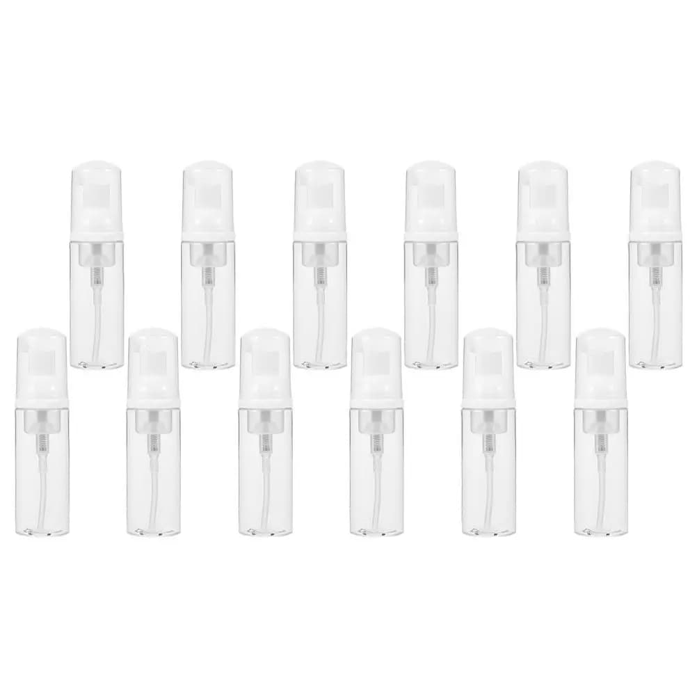 12 flaconi in plastica vuoti con pompa per schiuma, dispenser da viaggio per sapone, shampoo, gel doccia, cosmetici, a prova di perdite, ricaricabili