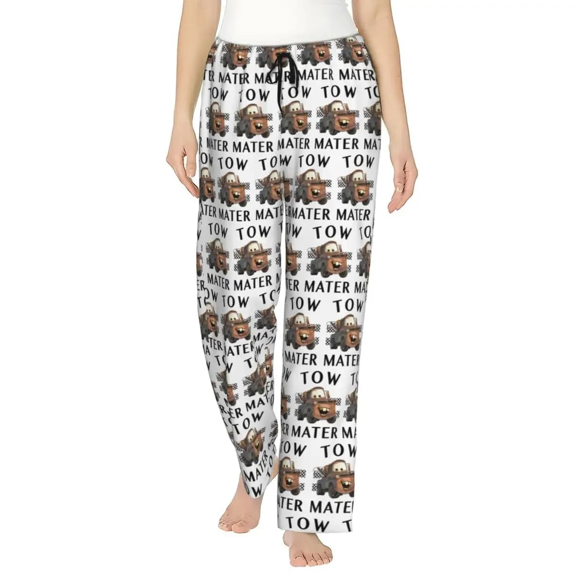Custom Tow Mater Women Pajama Pants Lounge Sleep Sleepwear Bottoms with Pockets