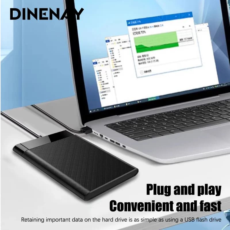 Custodia per disco rigido SATA SSD da 2,5 pollici USB 3.1/2.0 tipo C per notebook Scatola per disco rigido esterno a stato solido o meccanico