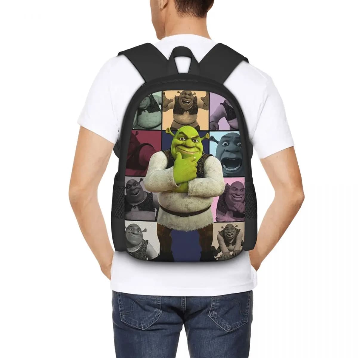Shrek The Eras Tour Zaino divertente per studenti, borsa da scuola, zaino da viaggio per escursioni, per uomo e donna, borsa a tracolla alla moda