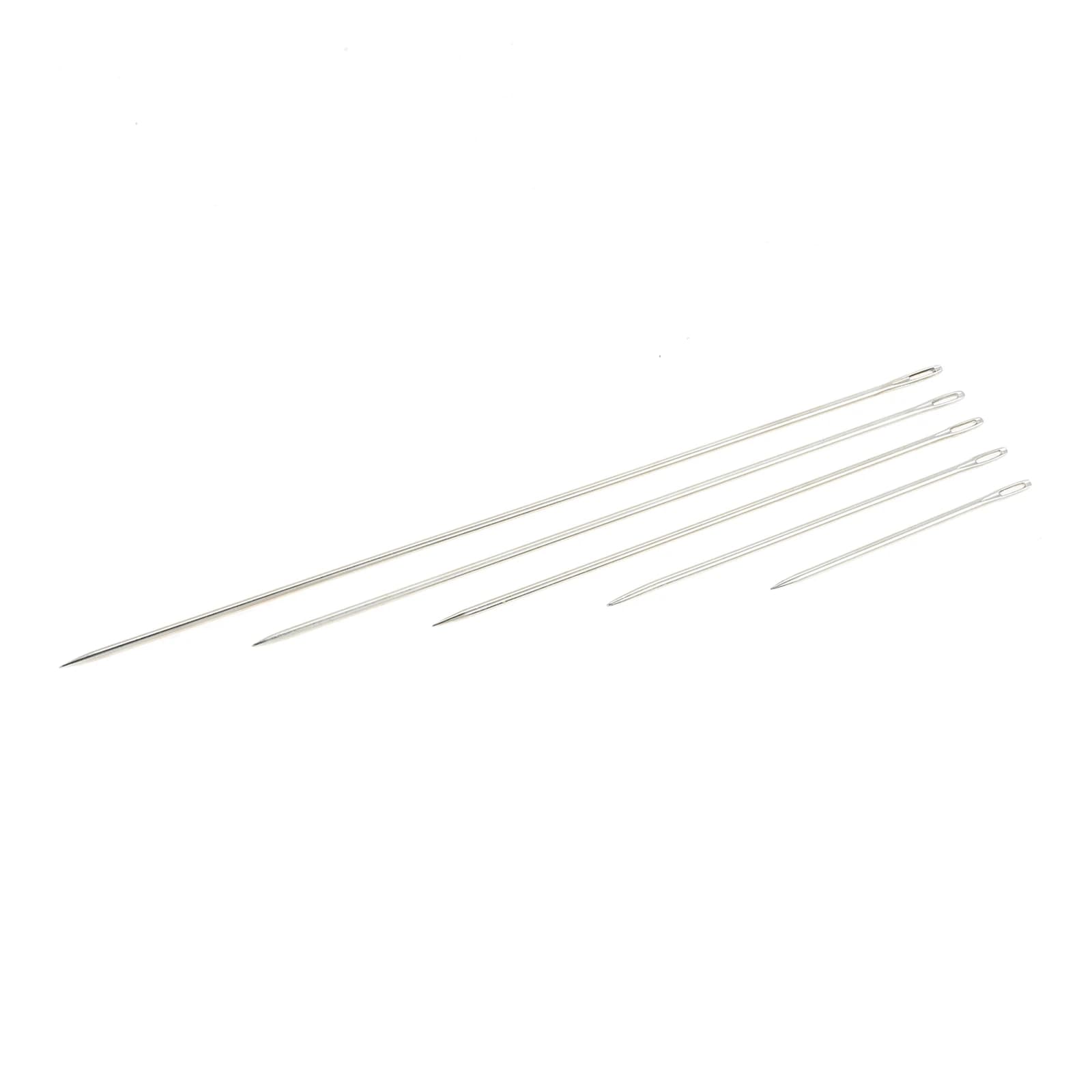 5 pz Ago per Tappezzeria 3mm Foro stenopeico Big Eye Aghi per cucire 4/6/8/10/12 pollici Maglia Rete da pesca Bordo del sacco Ricamo Mestiere fai da te