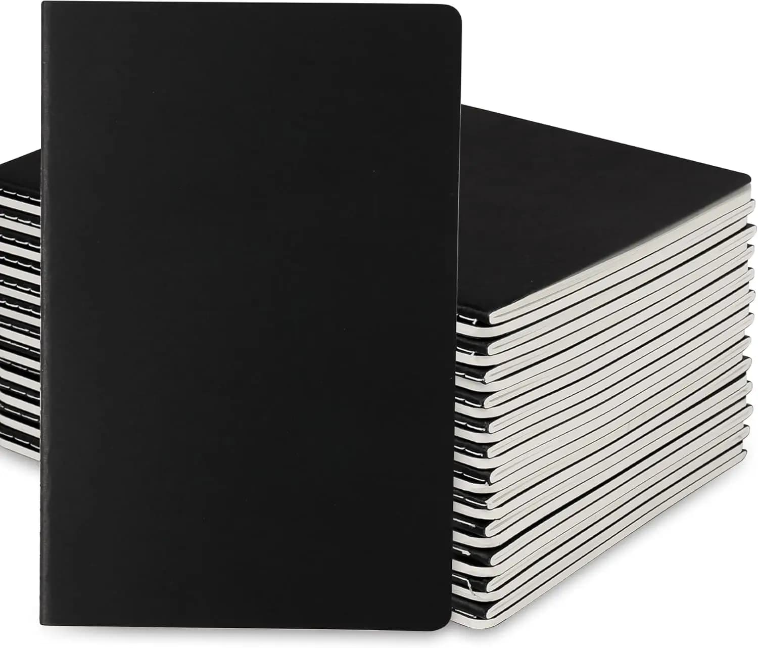 24 Pack Blank Notebook Bulk, A5 Size 5.5x8.3 inch, Unlined Thick Paper, 60 Page Sketchbook for Travel Office School