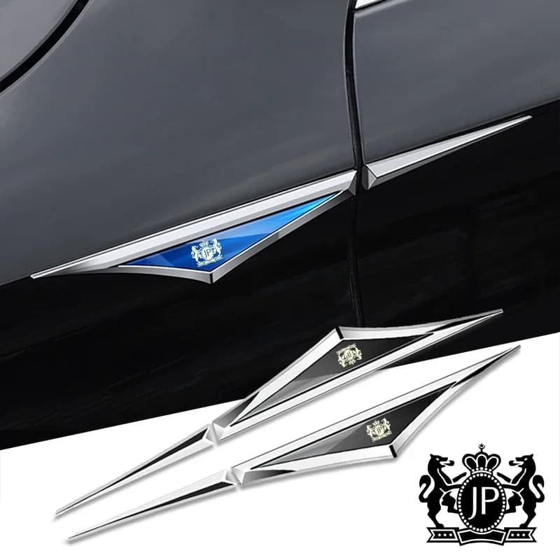 2 pcs 3D Alloy Car Stickers accessory for JP VIP JNCTION PRODUCT