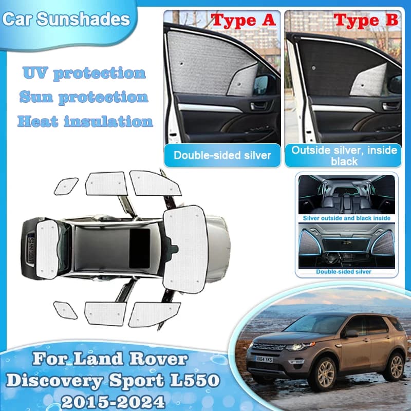 Auto Parasole Per Land Rover Discovery Sport L550 Accessori 2015-2024 Parasole Parabrezza Finestra Laterale Tenda Coperture Parti