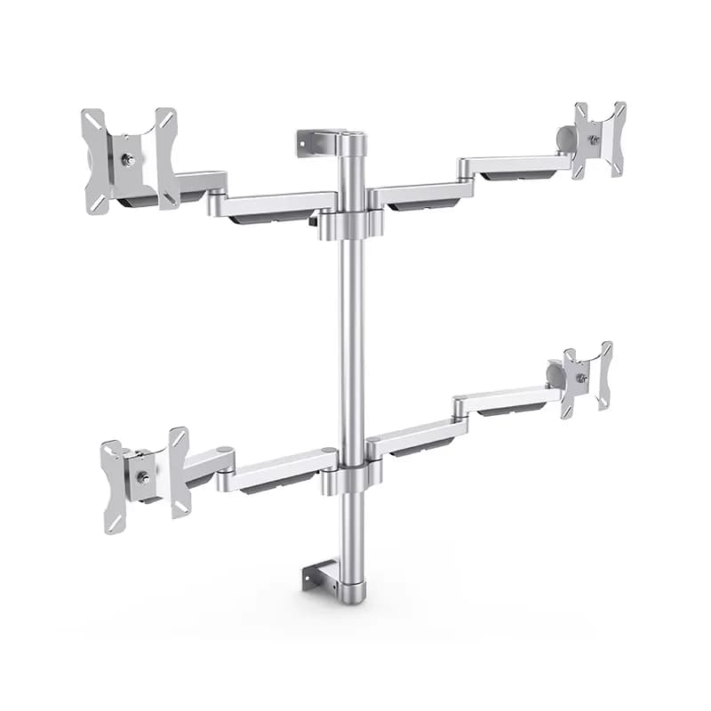 Supporto TV con doppi bracci, doppi bracci regolabili, supporto per laptop