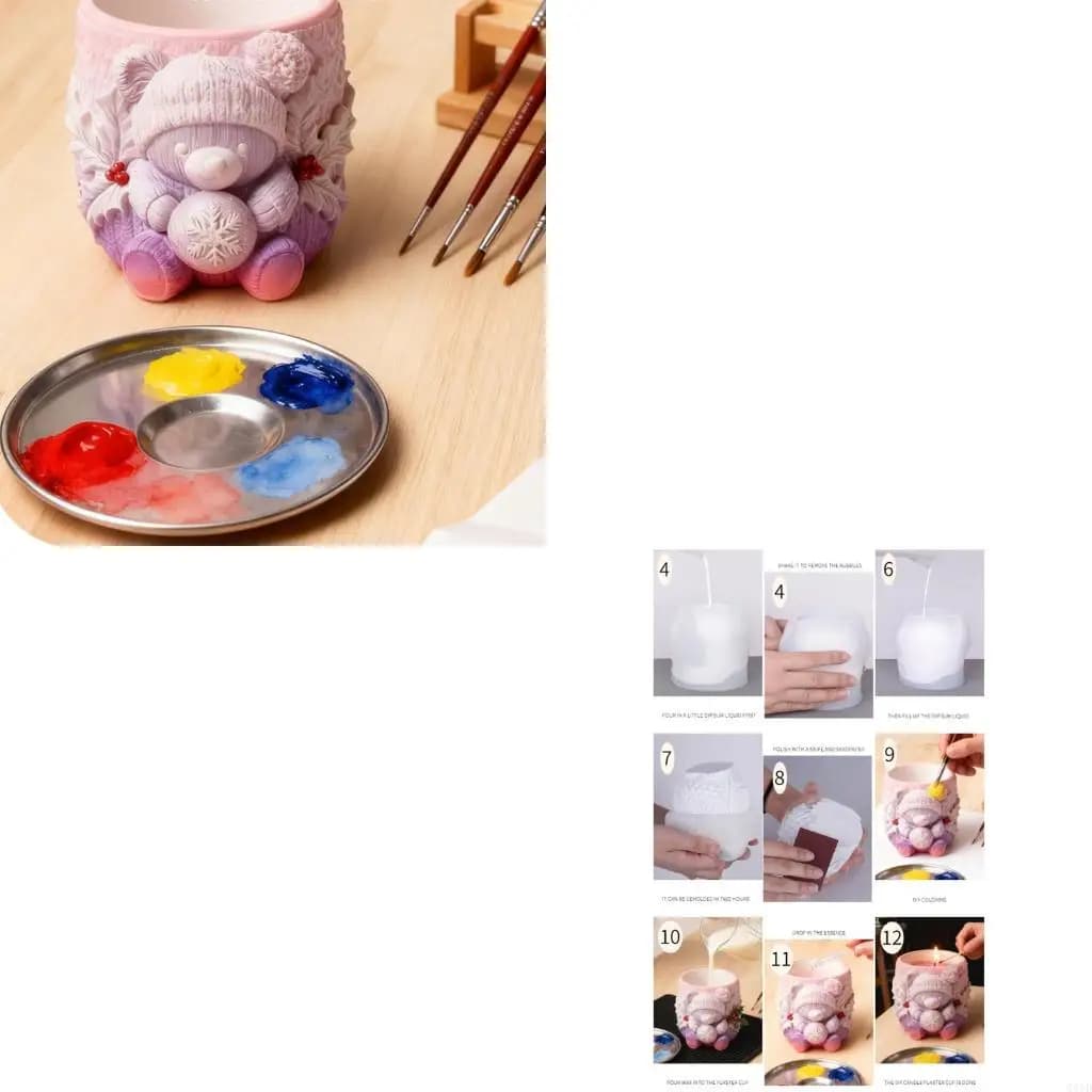 Stampo per vasi da fiori in silicone fai-da-te Progetti creativi artigianato in cemento e resina creativa