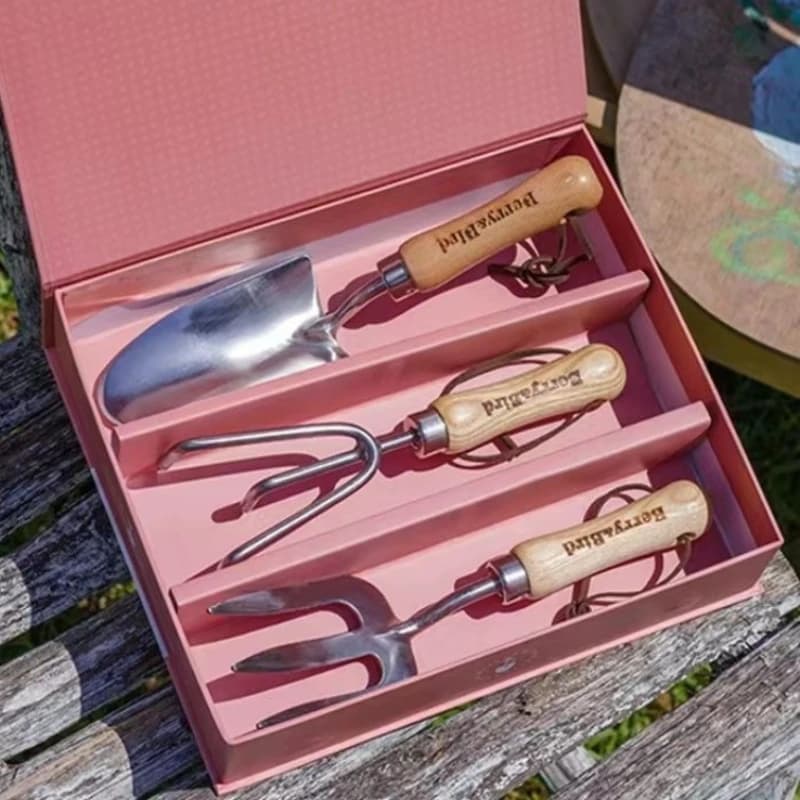 Set of Gardening Tools 3 Pieces for Planting Flowers, Replace Plants in Vase, Pala for Dissodare il Terreno, Forchetta for Mixing Fertilizer, for Home and Balcony
