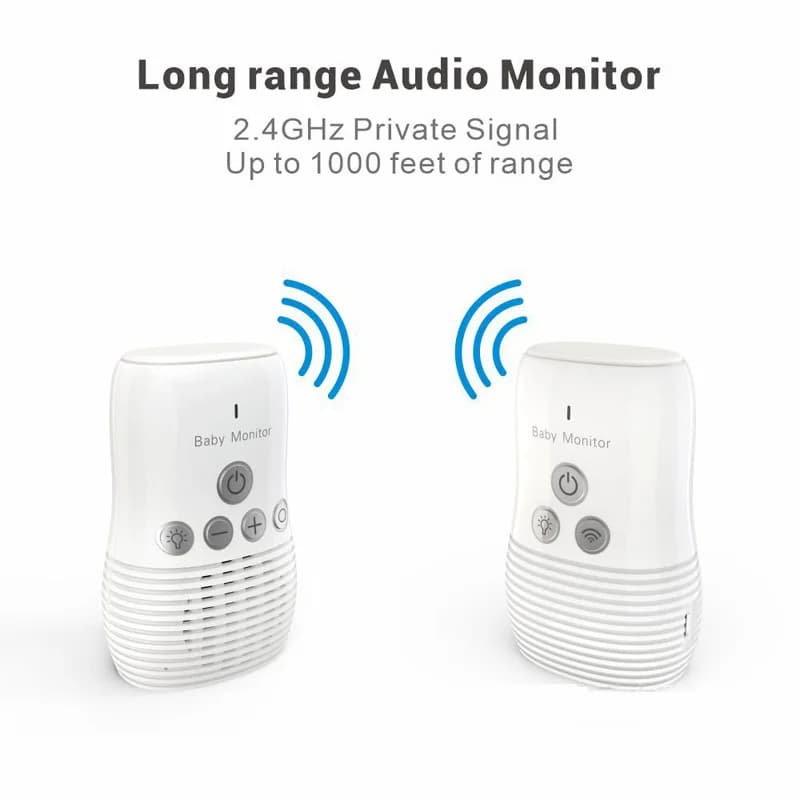 Registratore di bambini con voce bidirezionale Baby monitor wireless intelligente Citofono audio bidirezionale Luce notturna con batteria incorporata
