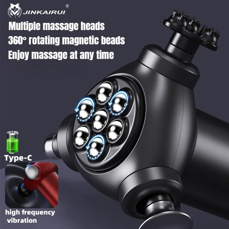 Jinkairui Abdominal massage with multifunctional magnetic beads Three-dimensional deep frequency massage gun