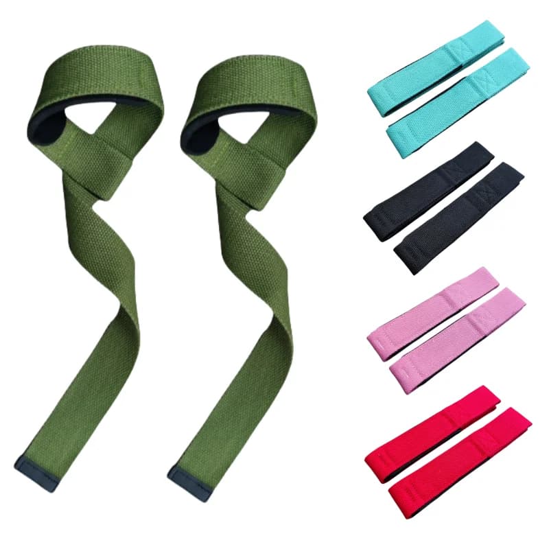 1 paio di cinghie per sollevamento da palestra, cinturini da polso per sollevamento pesi, cinghie da palestra con imbottitura da polso imbottita in neoprene, cinghie per stacco