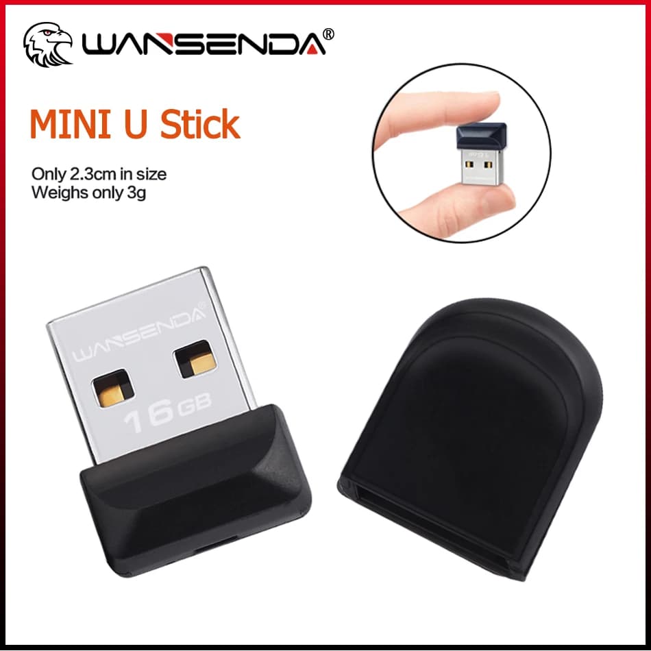 Wansenda Mini USB 2.0 chiavette USB 4GB 8GB 16GB 32GB 64GB Tiny Pen Drive Flash Card pendrive Thumbdrive usb memory stick