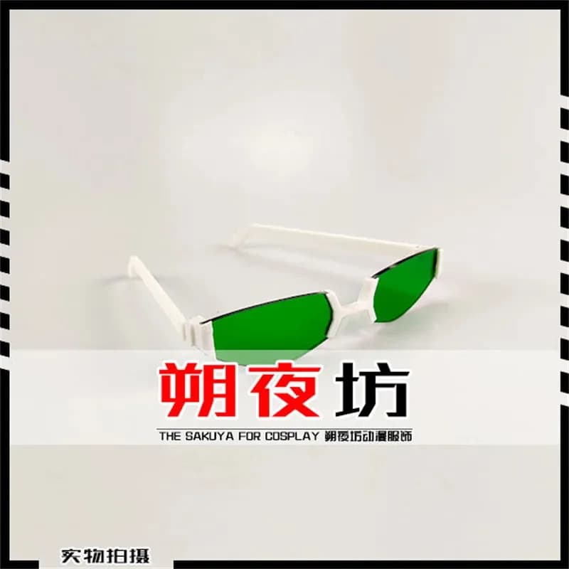 Anime La vita disastrosa di K. Occhiali Saiki Kusuo Occhiali da sole con lenti verdi Moda quotidiana Cosplay Prop8;c'4,t;6.j'2;