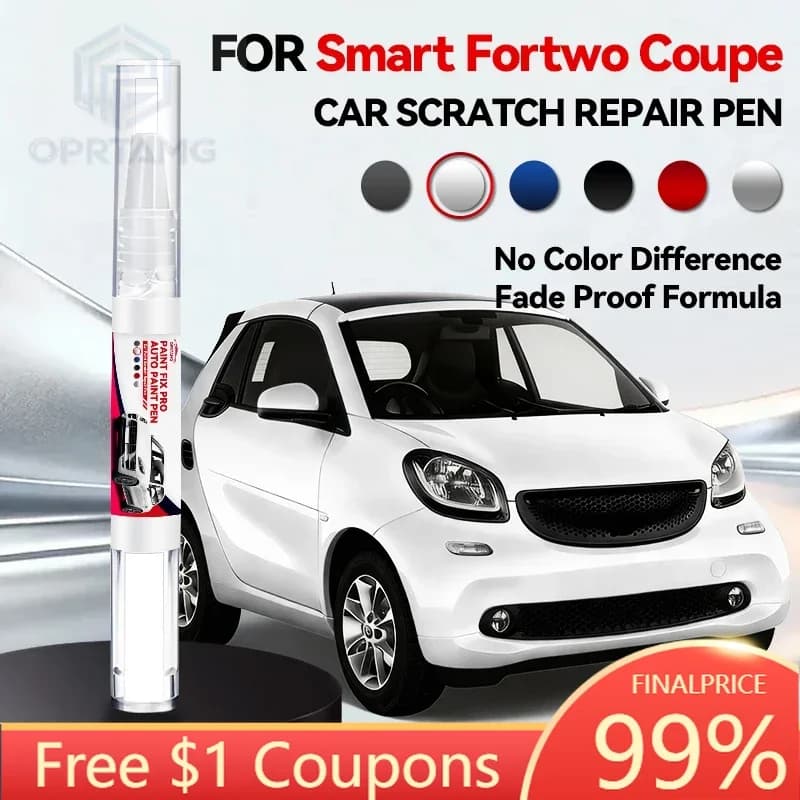 Purpose Vehicle For Smart Fortwo Coupe Paint Repair Pen Touch Up Scratch Remover DIY Auto Accessories Black Cool Silver Orange M