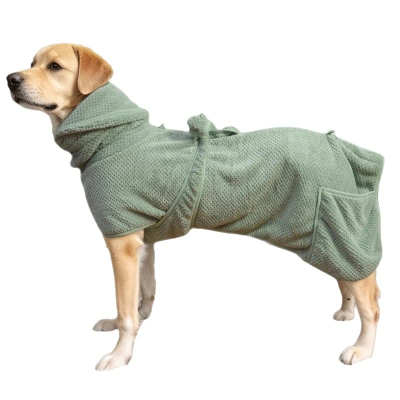 Accappatoio per cani Carlino Bulldog francese Corgi Shiba Inu Border Collie Samoiedo Husky Labrador Golden Retriever Vestiti per cani di grandi dimensioni