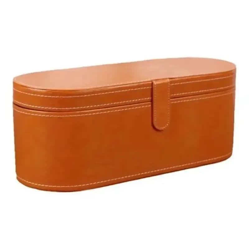 FZFZ Portable travel bag for hair dryer PU leather protective case Dust organizer box for hairdryer Dyson