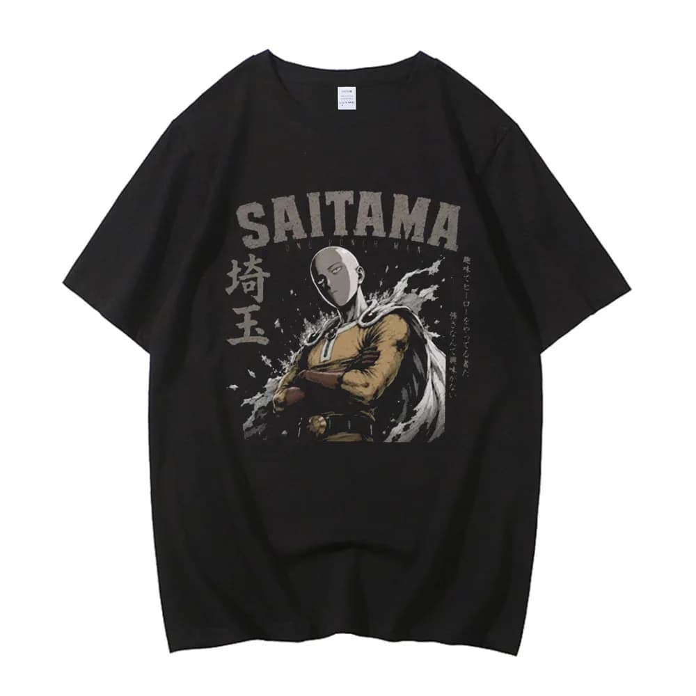 One Punch Man cotton top tees men Grunge Digital Comfortable Vintage Pop Culture hip hop graphic Grunge hip hop Breathable
