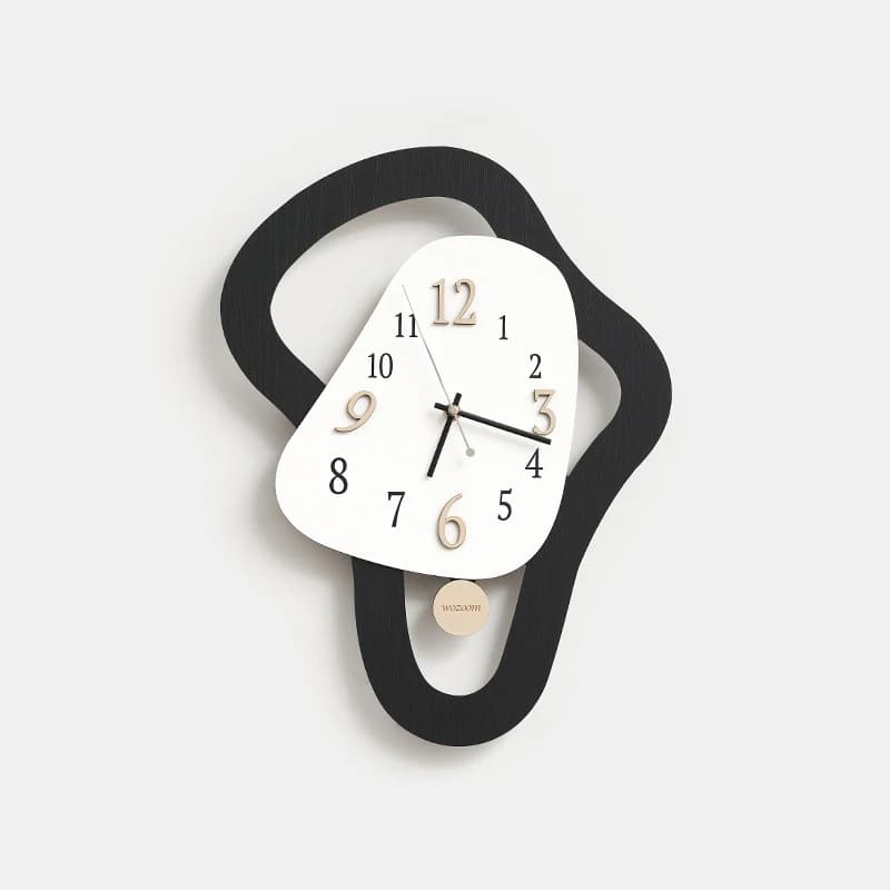 Orologio da Parete Artistico Creativo per Soggiorno, Orologio Silenzioso per Ristorante, Orologio Murale Astratto di Grandi Dimensioni, Decorazione per la Casa