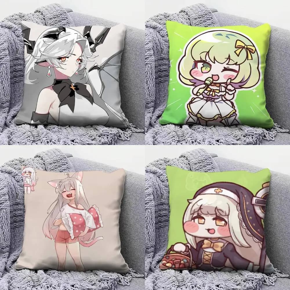 Trickcal Chibi Go G-Game Copricuscini per divano e copricuscini decorativi personalizzati