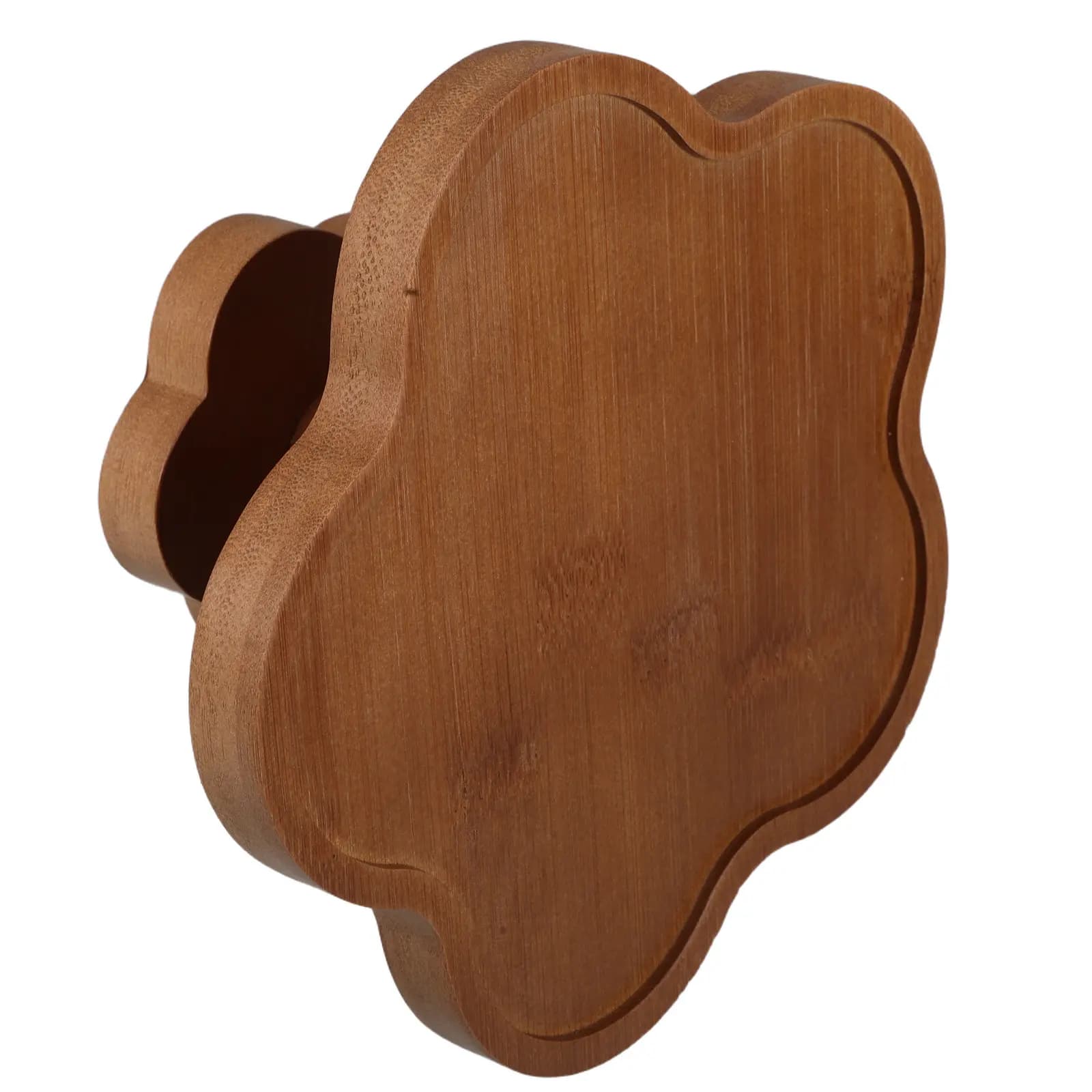 Elegant Footed Wood Trinket Tray 17.3x17x9cm Aromatherapy Tray Perfume Holder Jewelry Organizer Dried Fruit Display