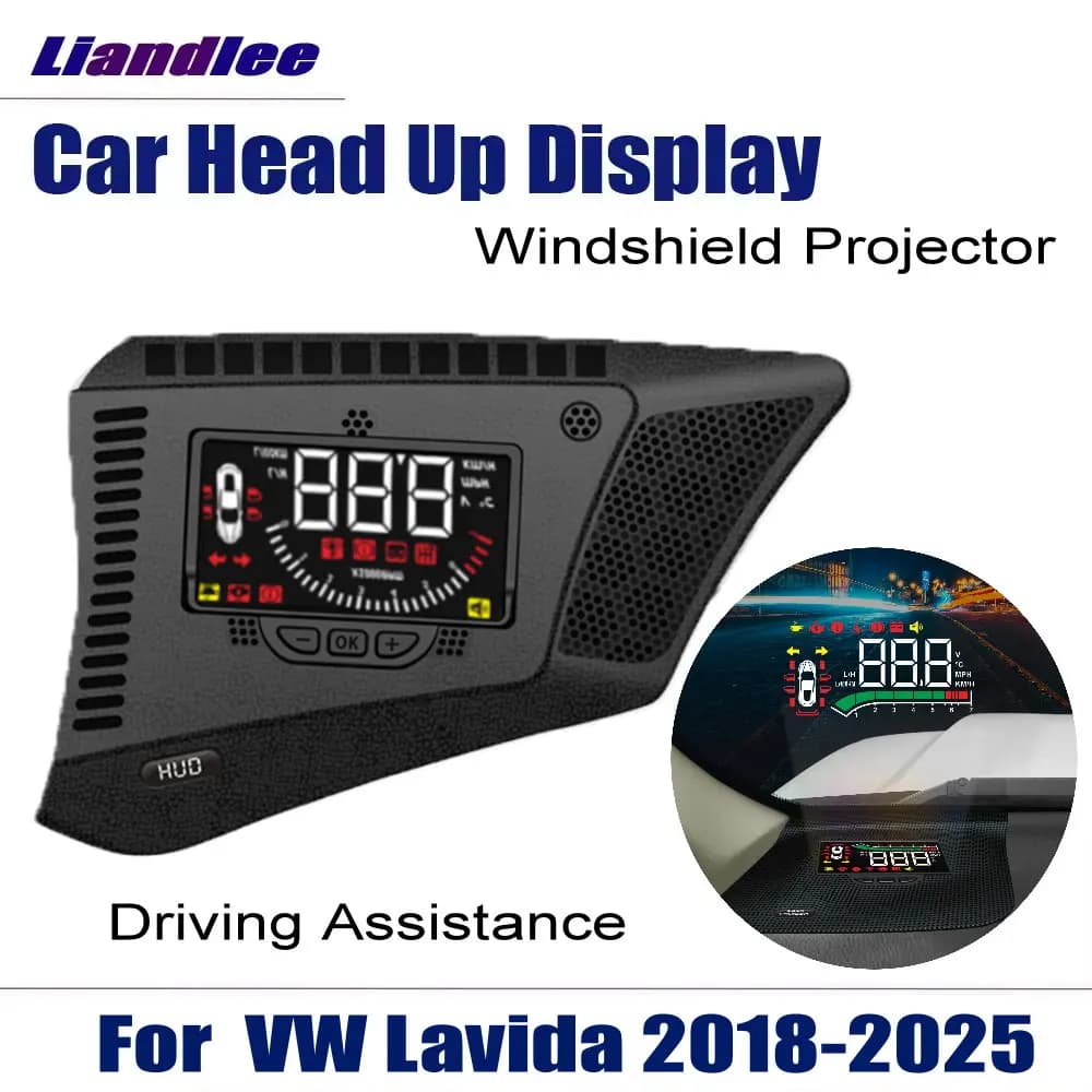 Display Head-Up HUD per Auto Volkswagen VW Lavida Plus (0C) 2018-2025, Schermo LED Automatico, Proiettore per Parabrezza, Accessori