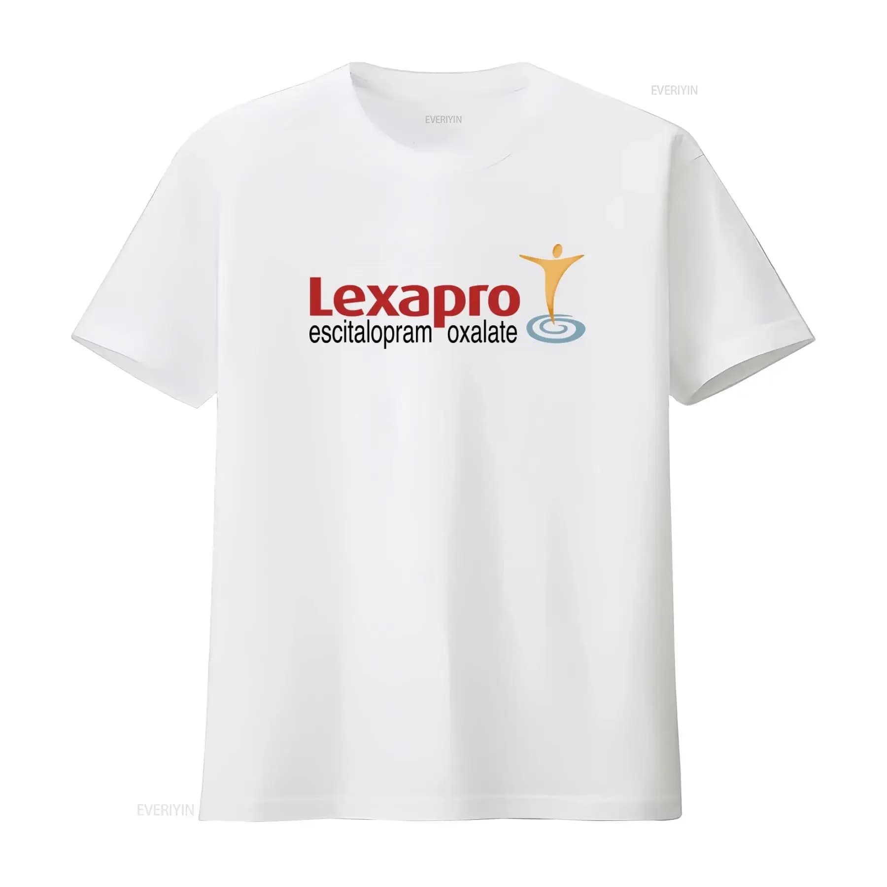 Maglietta Lexapro Escitalopram Oxalate, divertente, ispirata a Live Laugh, vintage, effetto lavato, elegante, per tutti i giorni, streetwear, leggermente vintage.