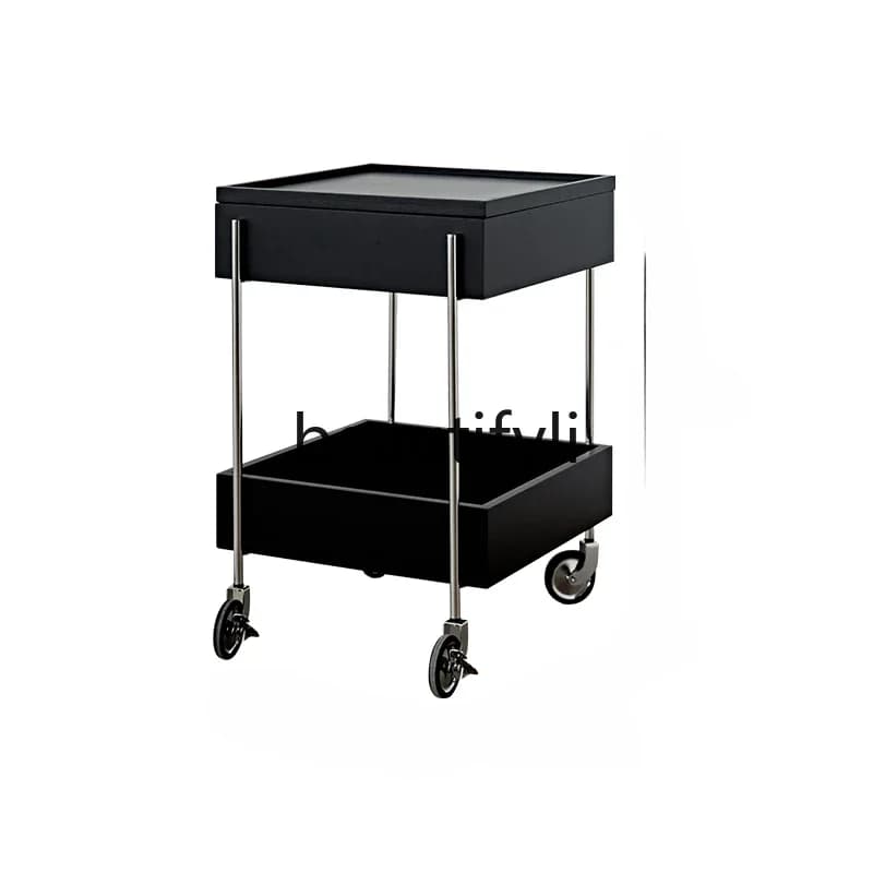 Carrello quadrato, aggiornamento del vassoio mobile, spazio multiplo, bordo a pendolo combinato mobile pochi