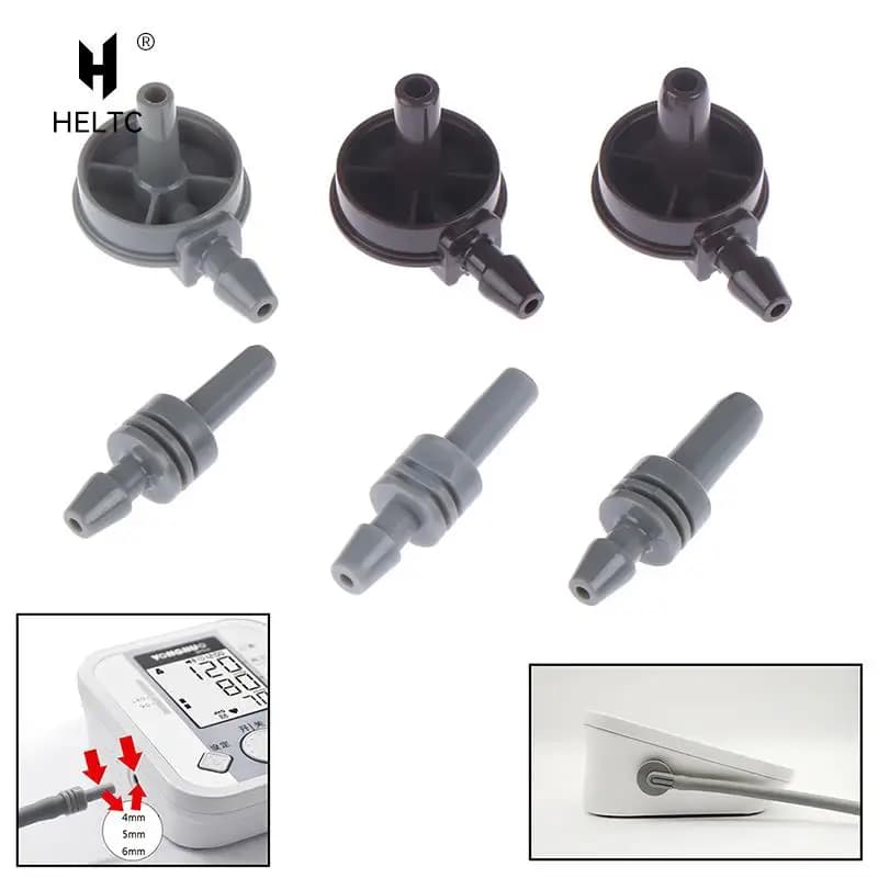 1pcs Blood Pressure Monitor Arm Cuff Connector For Arm Tonometer Three Size 4mm/5mm/6mm Arm Belt Accessories For Two Way Connectors