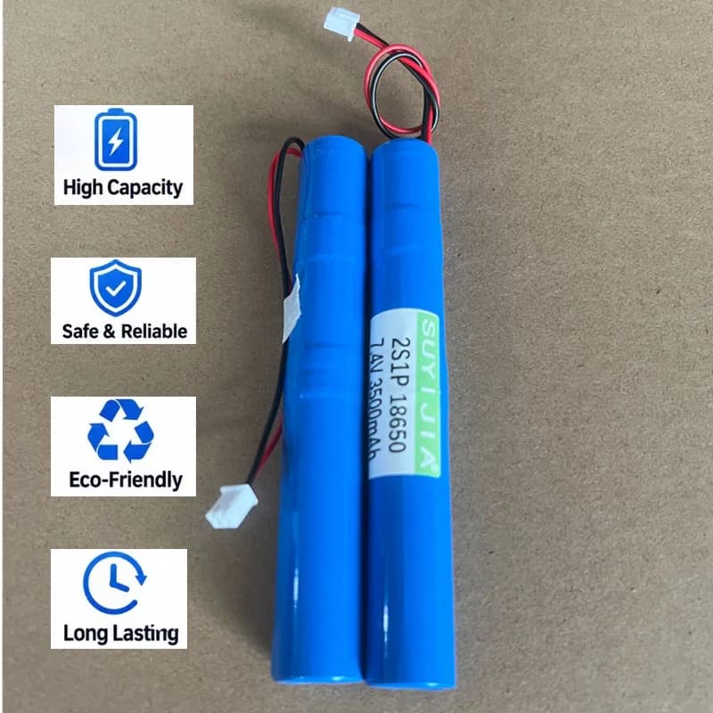 7.4V 3500mAh 18650 2S1P Li-ion Battery Pack Rechargeable Lithium Battery for Roller Shutter Door Electric Toy LED Light