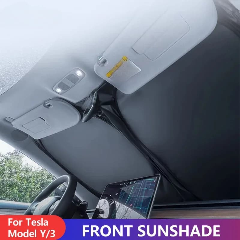 Per Parabrezza Parasole per Tesla Model 3 Highland Model Y 2016-2024 Protezione solare Protezione UV termica Visiera Accessori