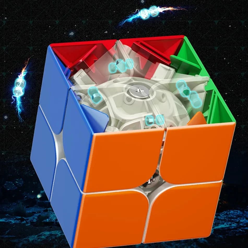 Moyu RS2M V2 Magnetico 2x2x2 Cubo Magico M 2x2 Magico Cubo RS2 M V2 Cubo Magnetico 2*2 Velocità Puzzle Giocattoli Per I Bambini