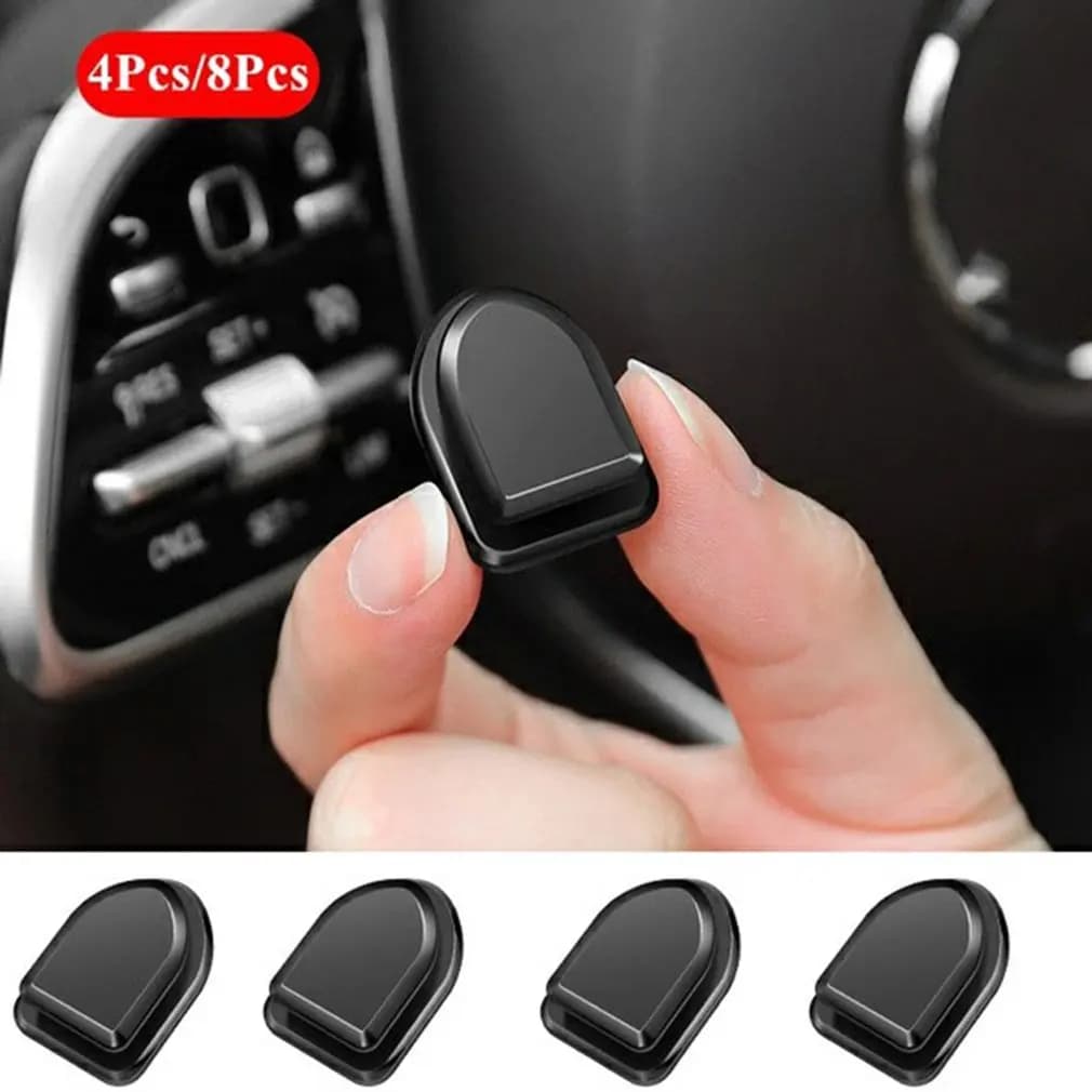 Gancio per auto Organizzatore di stoccaggio per cavo USB Custodia per chiavi per cuffie Gancio da parete autoadesivo Clip di fissaggio automatico