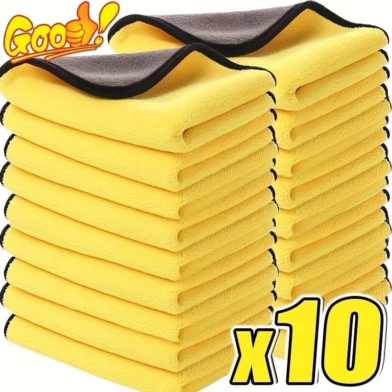 3/5/10 pezzi asciugamano in microfibra per lavaggio auto 30 * 30 cm panno per asciugare la pulizia dell'auto panno per la cura asciugamano per lavaggio auto asciugamano da cucina