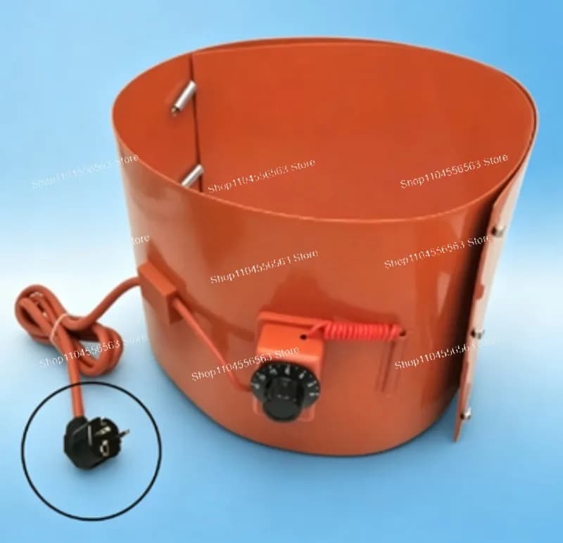 Coperta Riscaldante in Silicone Personalizzata 110V/220V 20-200L per Serbatoi di Olio con Termostato a Manopola