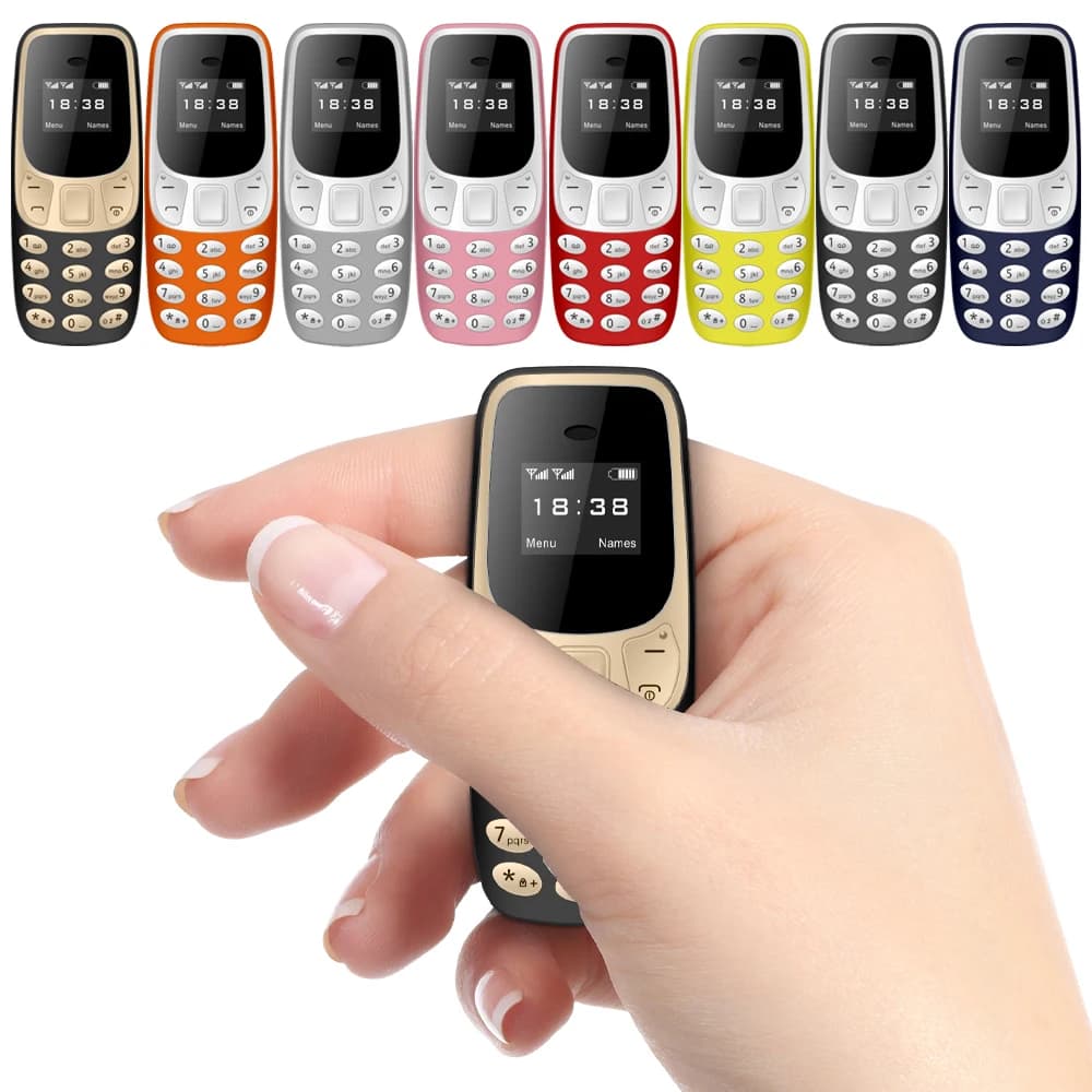 SERVO BM10 Piccolo telefono cellulare Auricolare Bluetooth Cambia voce Dialer Registrazione chiamate a bassa radiazione 2 SIM Mini cellulare sbloccato