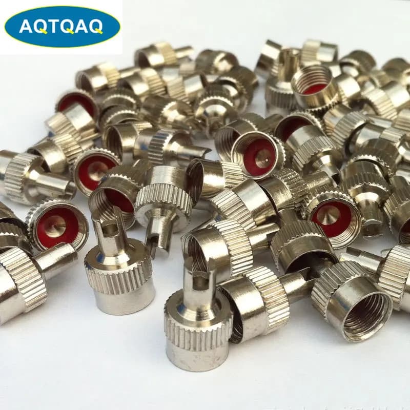 4Pcs/Lot Copper Car Truck Motocycle Bike Tire Wheel Stem Air Valve Cap