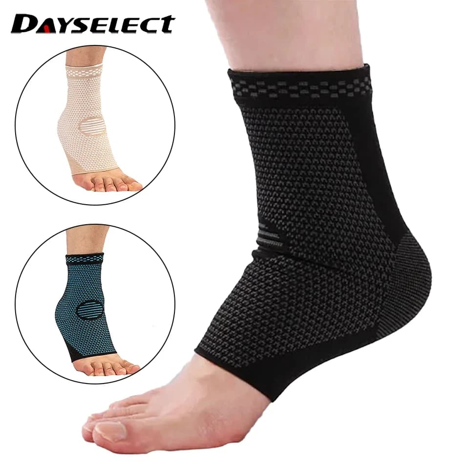 1PC Stretch Nylon Ankle Protector Breathable Breathable Pressure Knitting Support for Ankle Basket Fitness Rope Jump Running