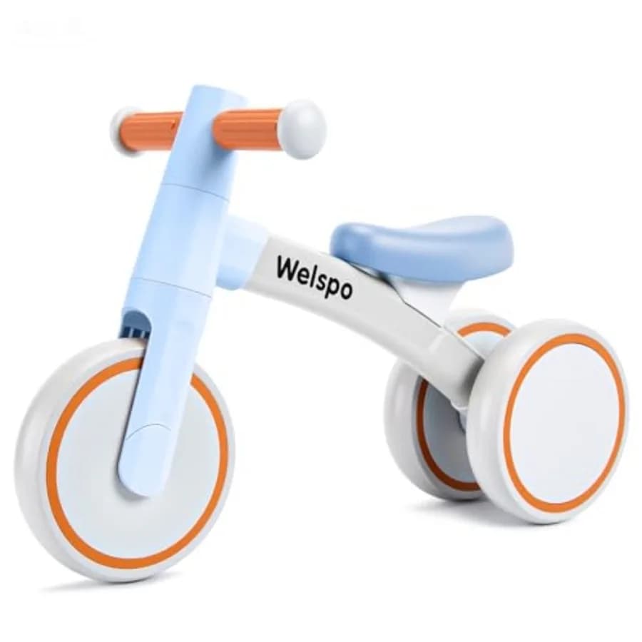 Biciclette Senza Pedali per Bambini di 1 Anno, 12-24 Mesi, Prima Bicicletta per Neonati, Walker Senza Pedali, Mini Bici a 3 Ruote