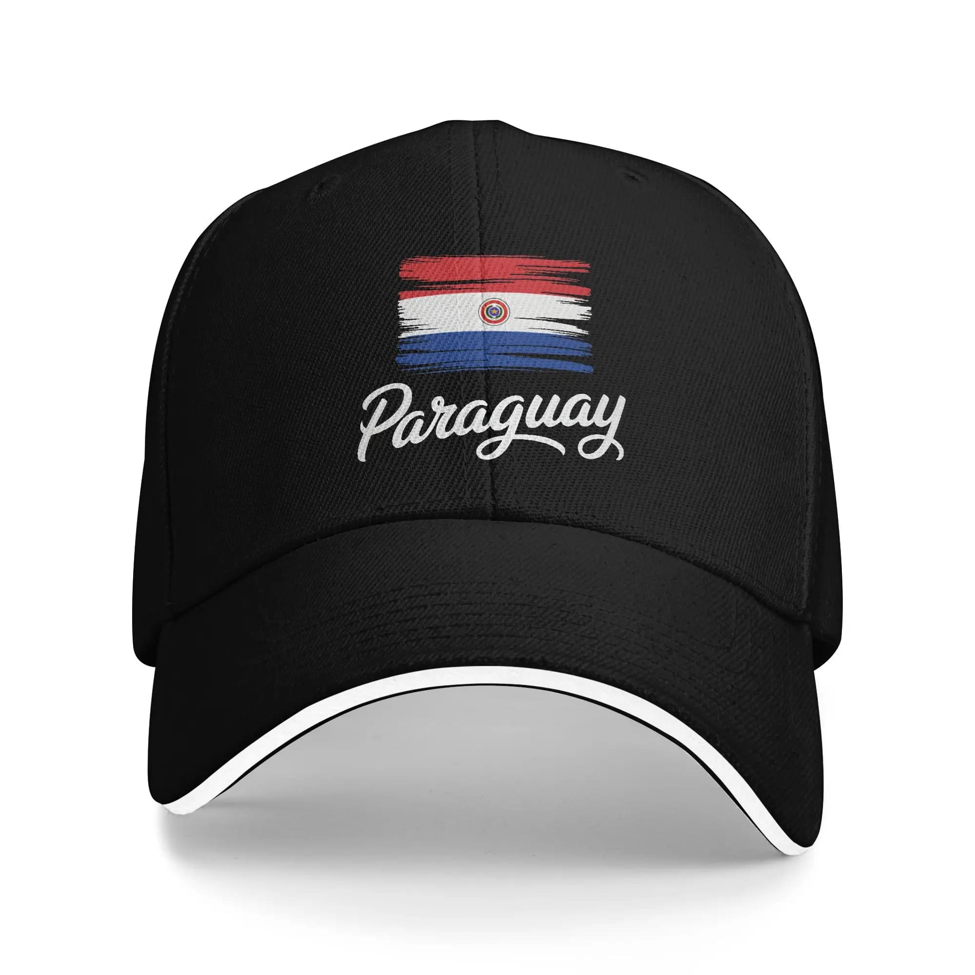 Cappellino da Baseball con Design della Bandiera del Paraguay, Unisex, Stile Trucker, Estivo, per Caccia e Campeggio, Dropshipping