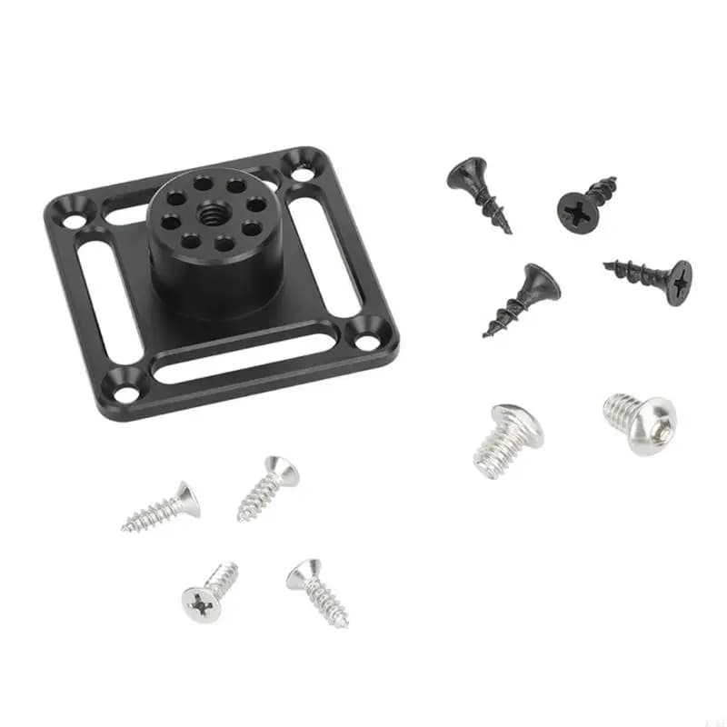 Pannello montaggio in alluminio per apparecchiature CCTV supporto adattatore per treppiede con filettatura 1/4 montaggio a