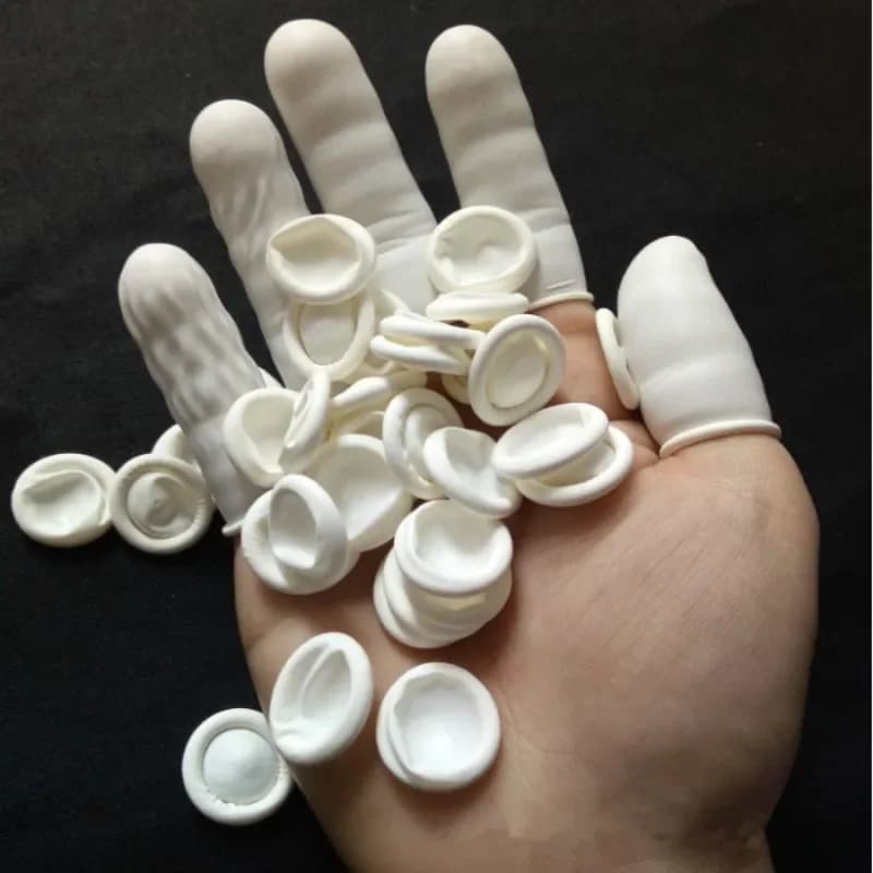 Anello in silicone per guanti protettivi antistatici portatili monouso in lattice da 50 pezzi