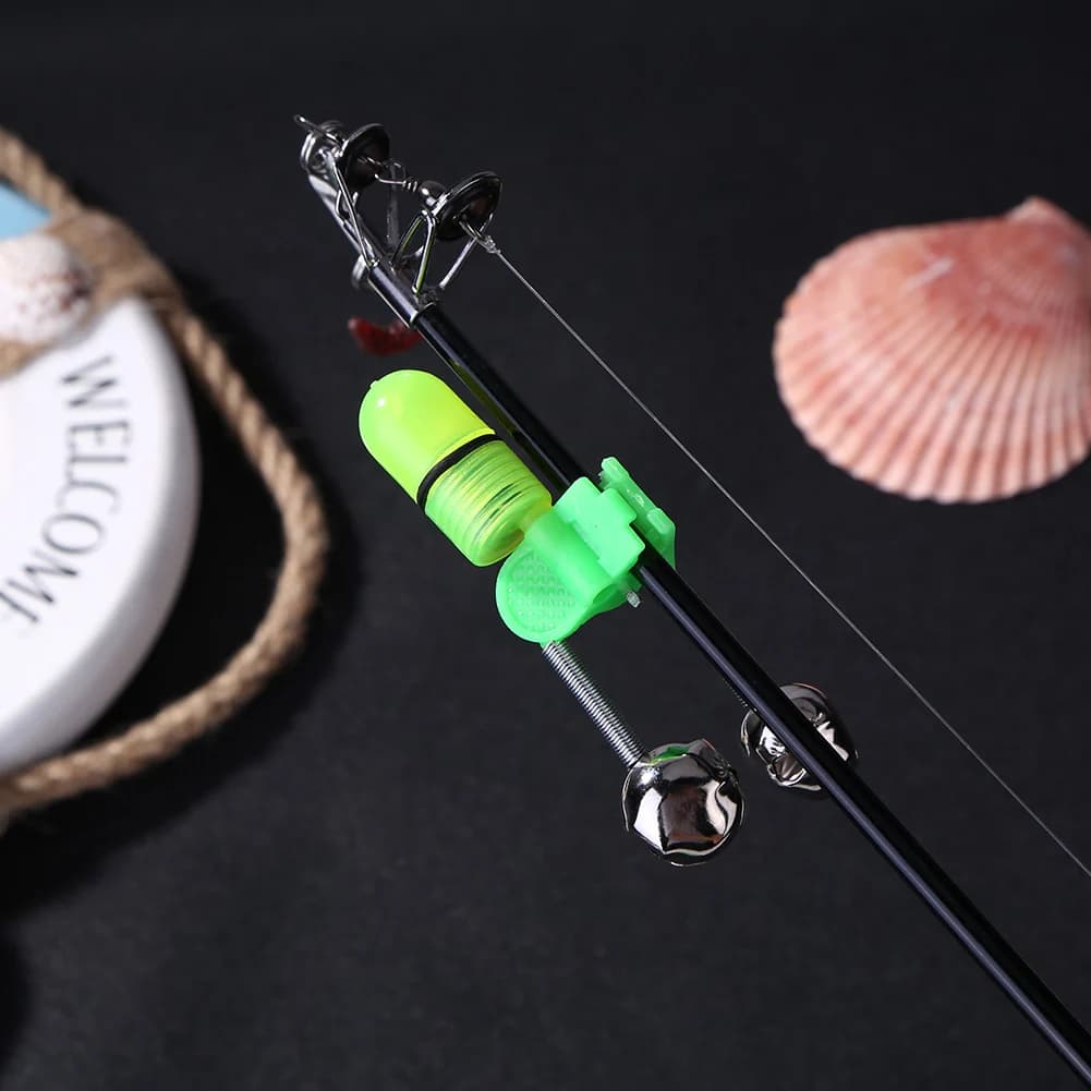 Campanelli Doppi per Pesca con Allarme LED, Accessorio per Canna da Pesca, Attrezzatura per Pescatori