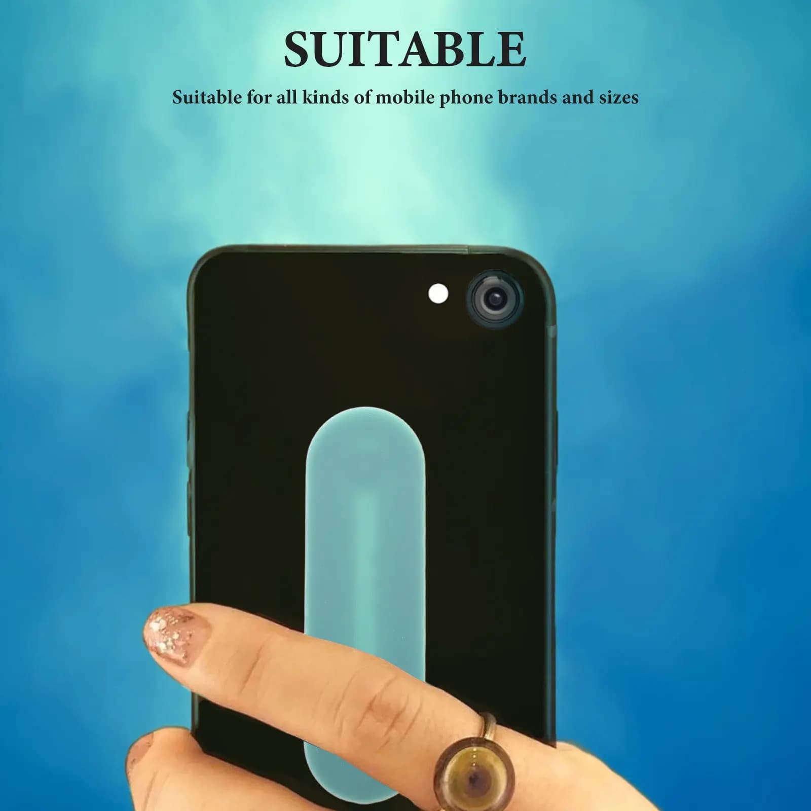 Universal Phone Compact Self Adhesive Finger Stand Rotating Kickstand Phone Accessories for Phones Tablets